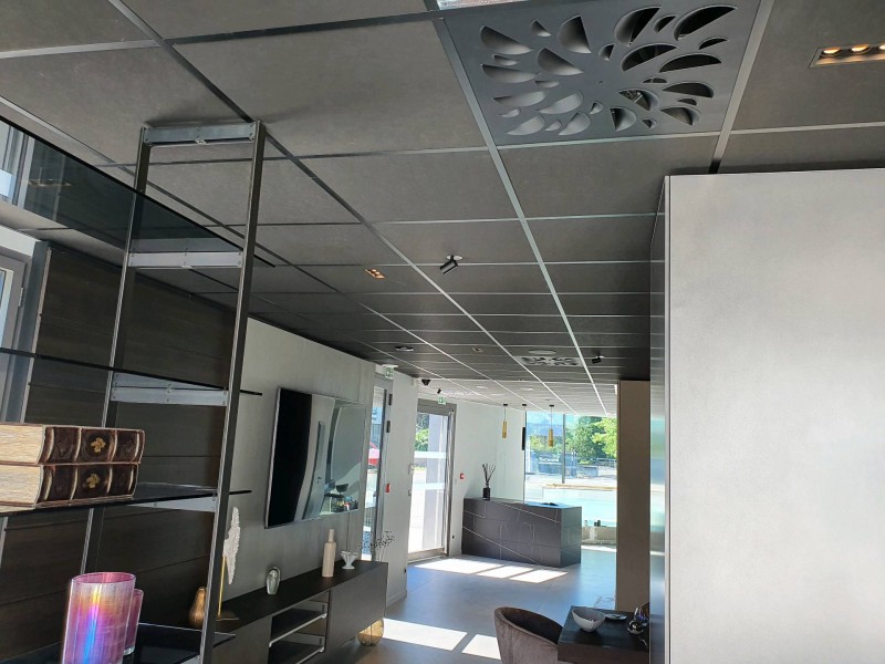 Climatisation gainable pour show room Beaulieu Construction à Saint Priest sur la RN6