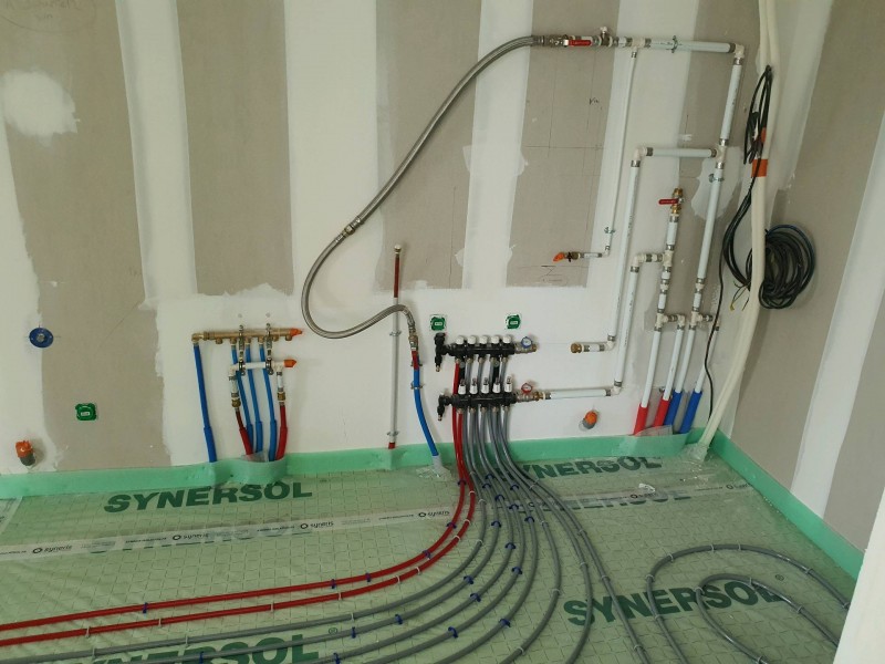 raccordements PAC plancher chauffant