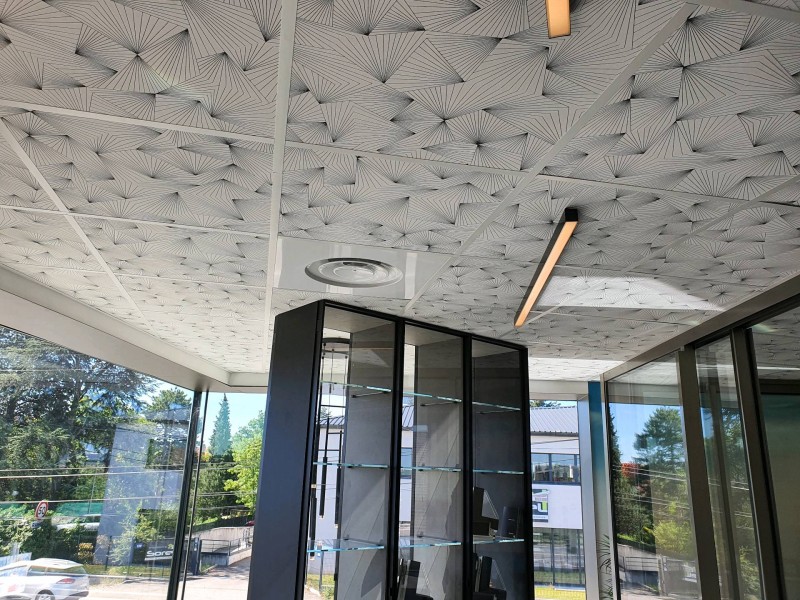 Climatisation gainable pour show room Beaulieu Construction à Saint Priest sur la RN6